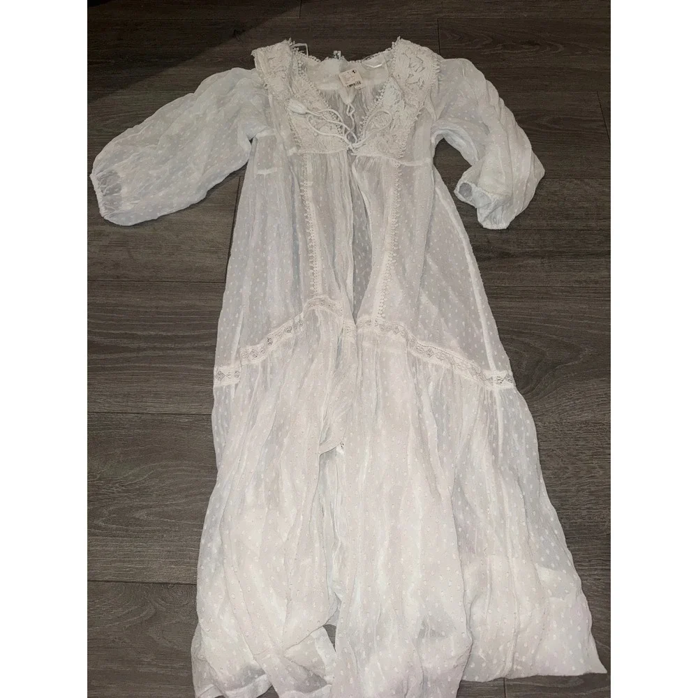 free people spring fling robe lace clip for NEW XL $168 festival wedding dress